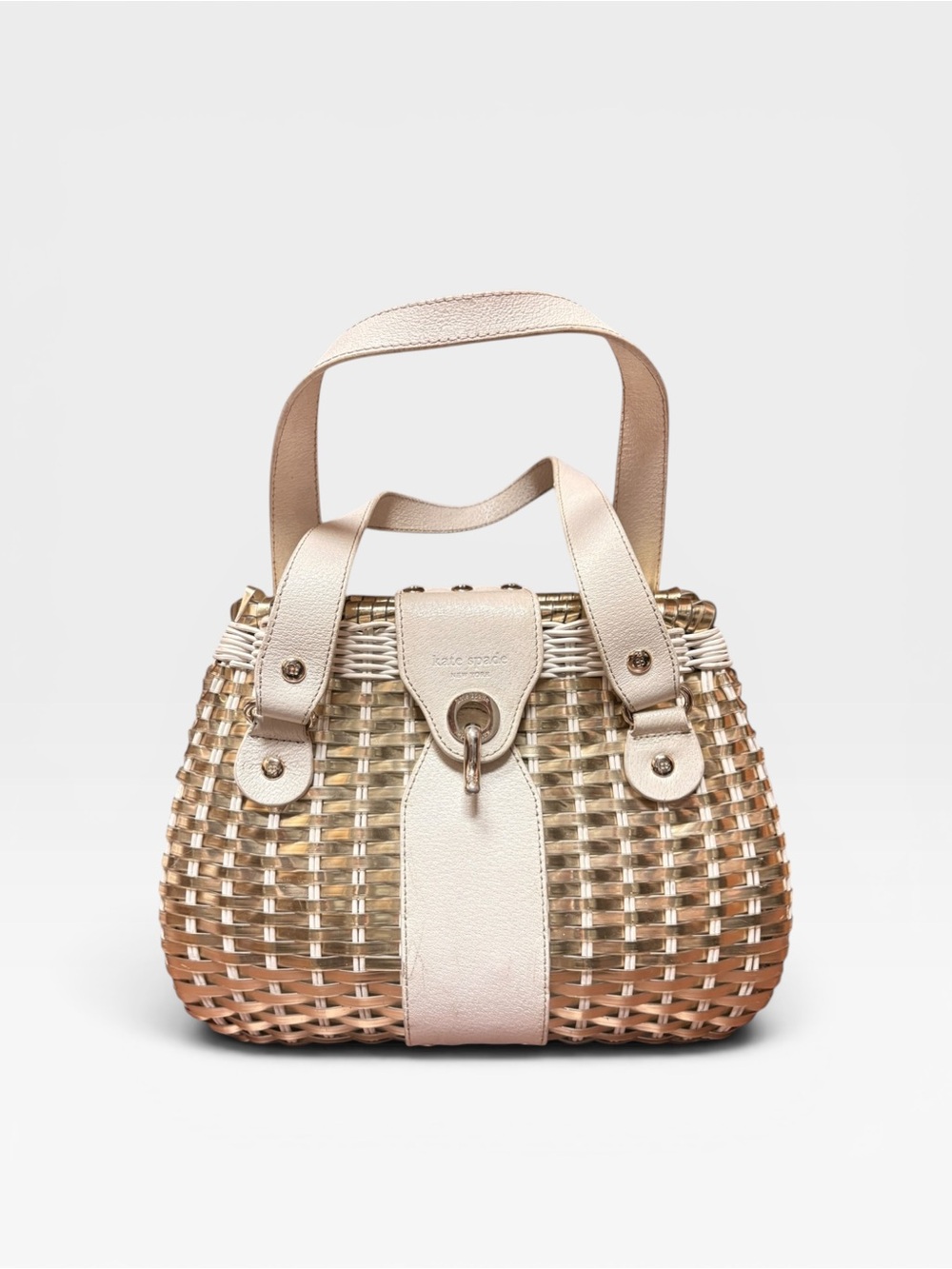 Vintage Kate Spade Havana Avita Basket Bag